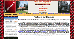 Desktop Screenshot of pridemarkroofing.com